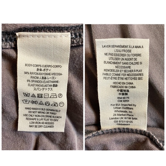 We The Free Foldover Edge Off The Shoulder Faded Mauve Blouse Size Large - Picture 7 of 8